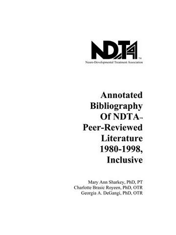 Cover of Annotated Bibliography of NDT Peer-Reviewed Literature 1980-1995, Inclusive